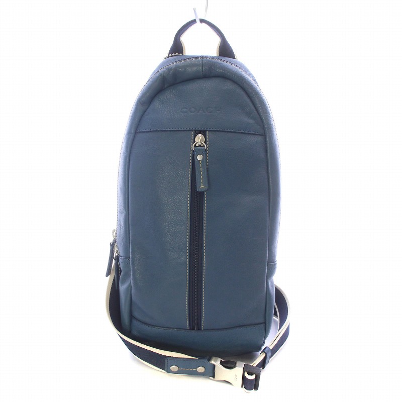 コーチ COACH ヘリテージウェブ レザー スリング ボディバッグ 