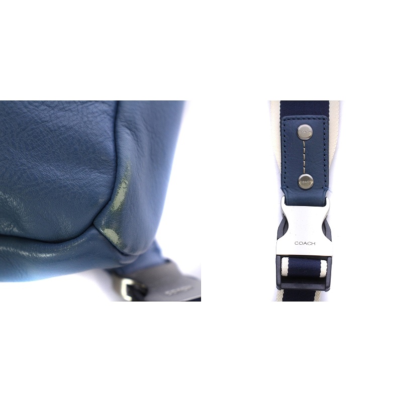 コーチ COACH ヘリテージウェブ レザー スリング ボディバッグ 