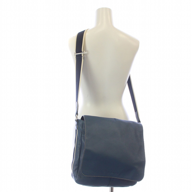 コーチ COACH ヘリテージ ウェブレザー マップバッグ メッセンジャー