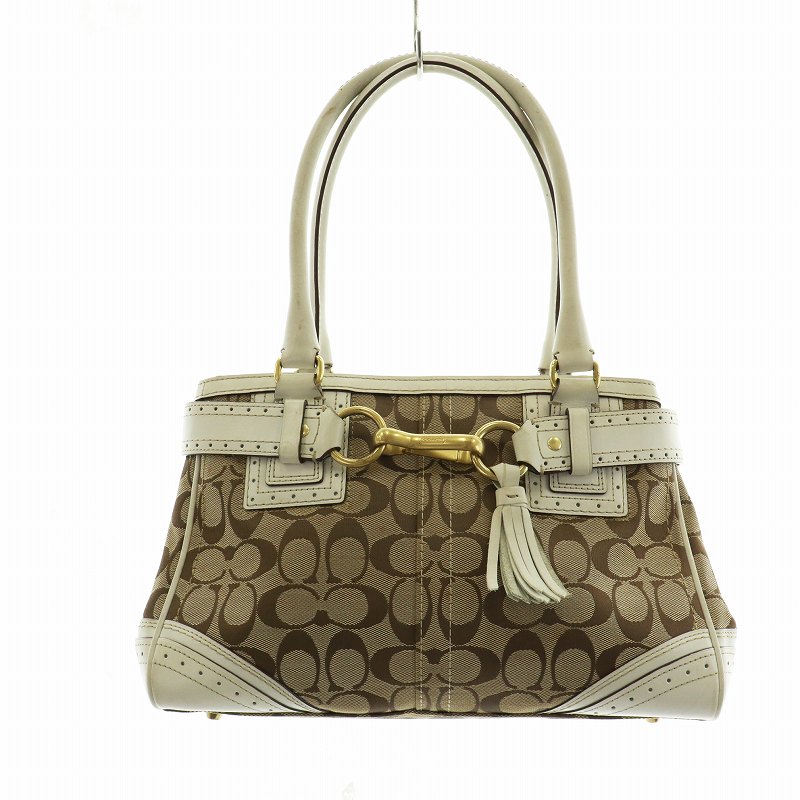 コーチ COACH ハンドバッグ トート シグネチャー キャンバス ロゴ 