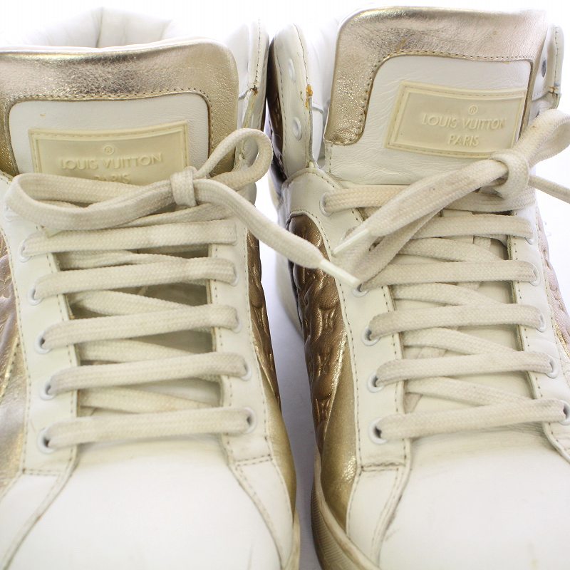 ルイヴィトン LOUIS VUITTON Leather Sydney Sneakers White