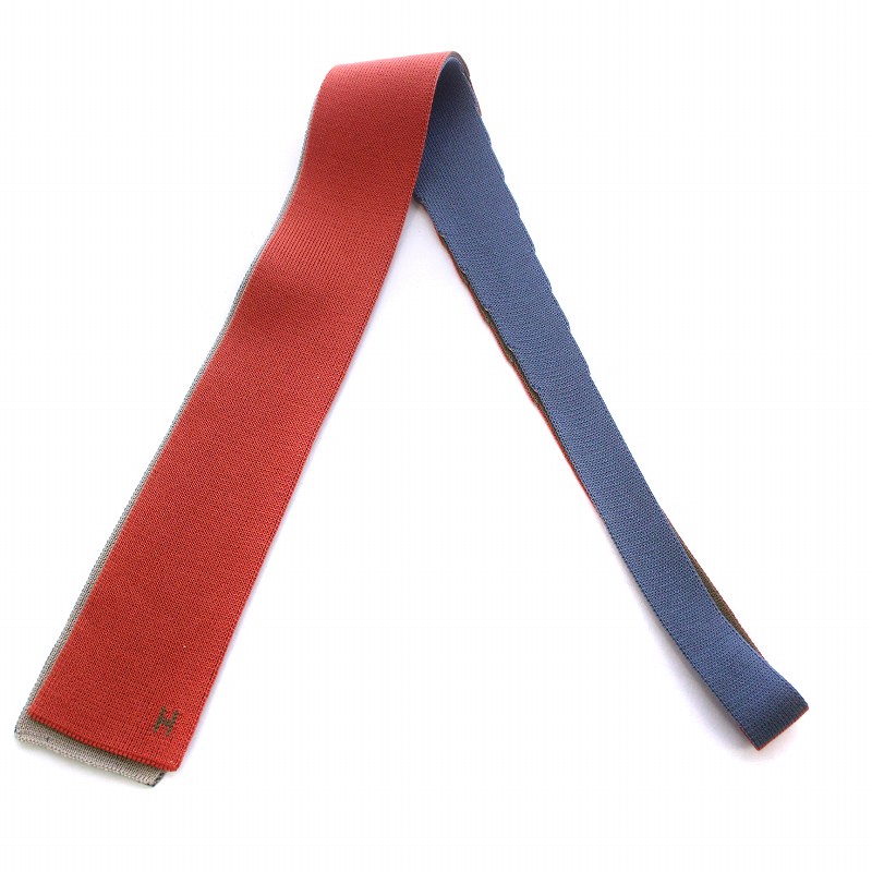 エルメス HERMES ニットタイ ネクタイ マルチカラー 