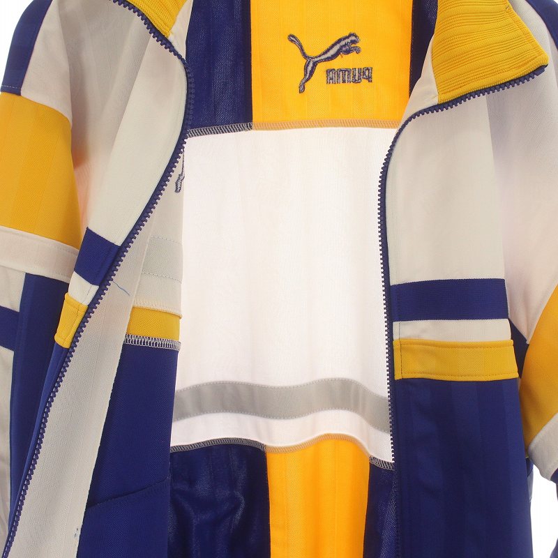 PUMA イエローメッシュ長袖ジャージ プーマ（PUMA）（メンズ、レディース）KIDSUPER X BVB ジャージ