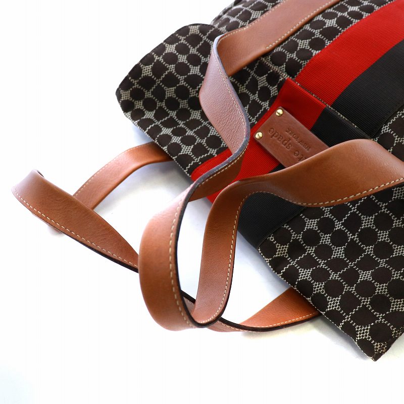 ケイトスペード Kate Spade 大容量トートバッグノエル柄ブラック