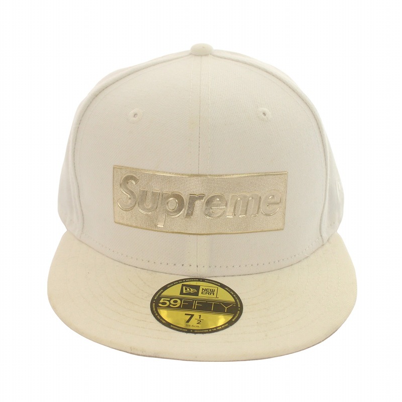 Supreme ニューエラ　白　ベースボールキャップ 7 1/2 Supreme ニューエラ 白 ベースボールキャップ 7 1/2 Supreme（キャップ