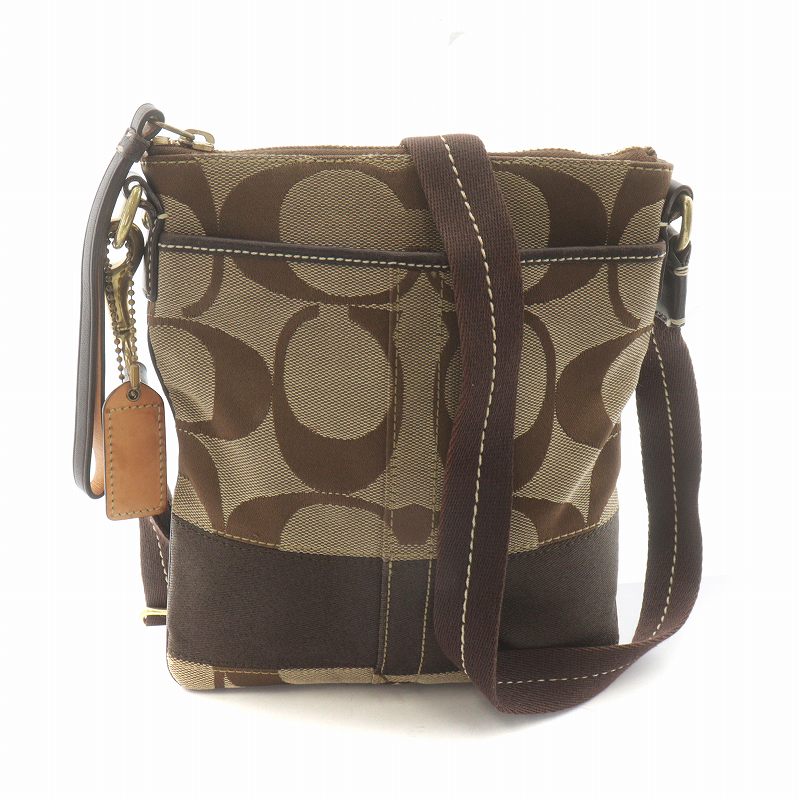 コーチ COACH ショルダーバッグ クロスボディ シグネチャー キャンバス 