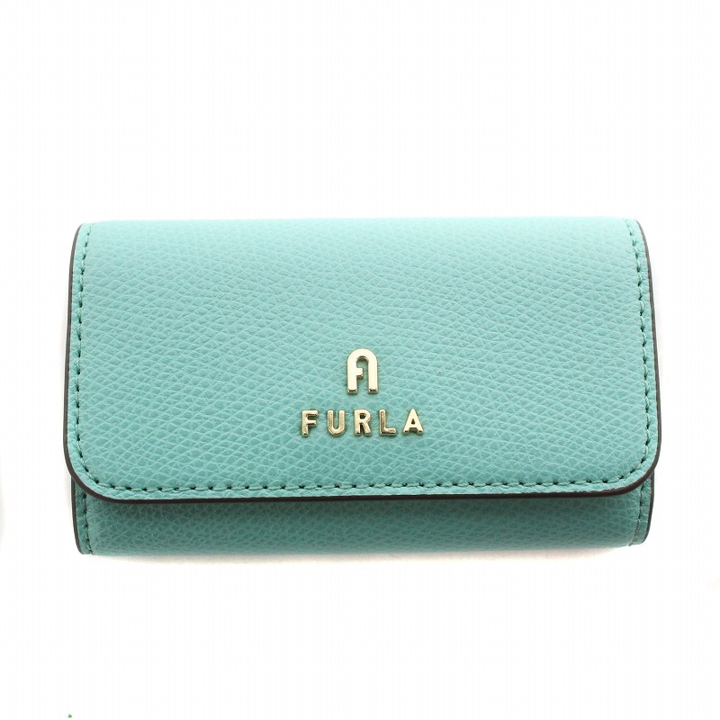 新品未使用FURLA CAMELIA キーケース 水色