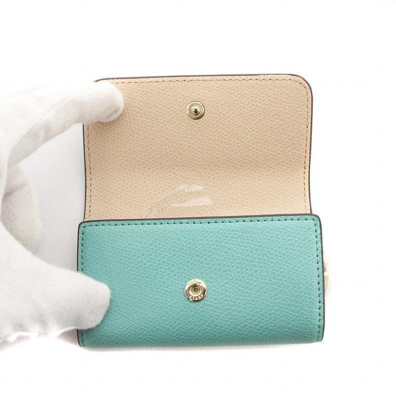 新品未使用FURLA CAMELIA キーケース 水色