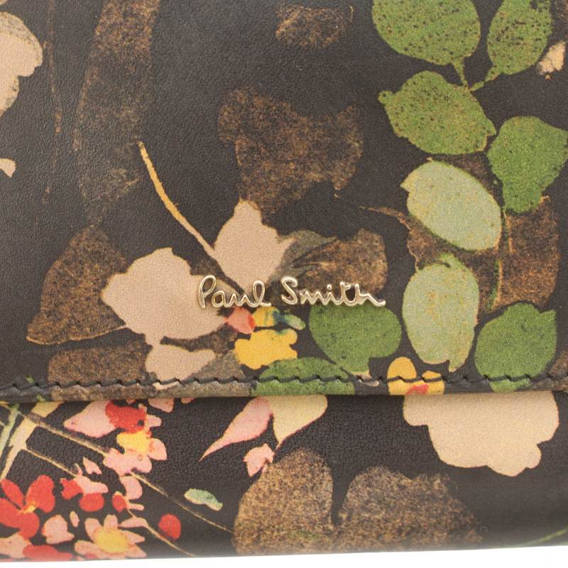 【未使用】 ポールスミス 長財布 花柄 近年モデル 付属品 ポールスミス 財布 長財布 レディース 花柄 ファスナー アネモネ