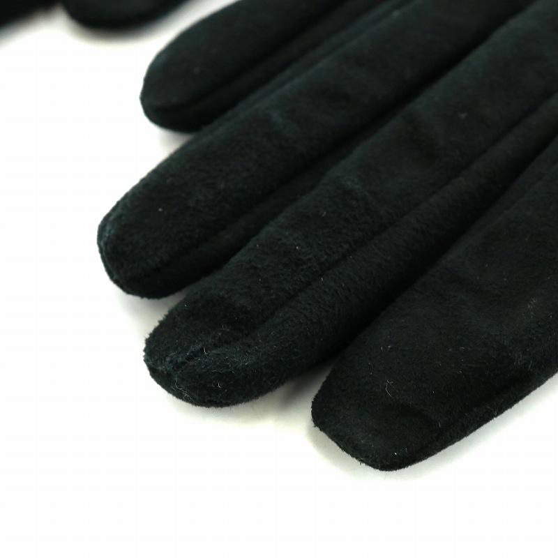 【美品】GUCCI　グッチ　レディース　ラムレザーグローブ　黒　ロング 美品】GUCCI グッチ レディース ラムレザーグローブ 黒 ロング