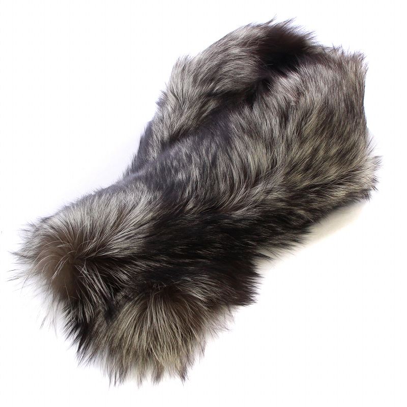サガフォックス SAGA FOX 銀サガ ファーティペット 毛皮 シルバー  