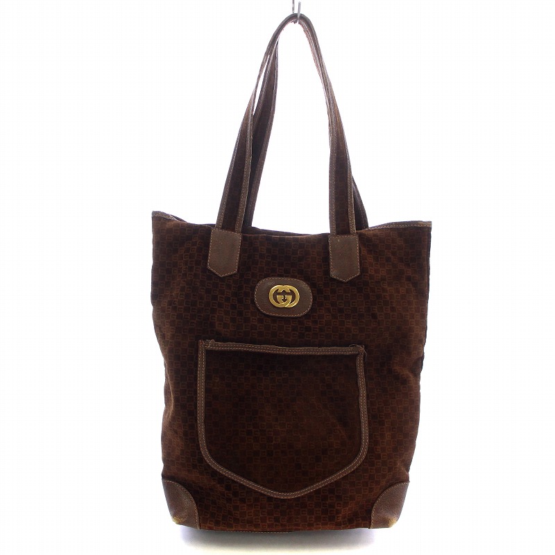 GUCCI オールドグッチ ヴィンテージ GG ロゴ レザー トートバッグ GUCCI オールドグッチ ヴィンテージ GG ロゴ レザー トートバッグ