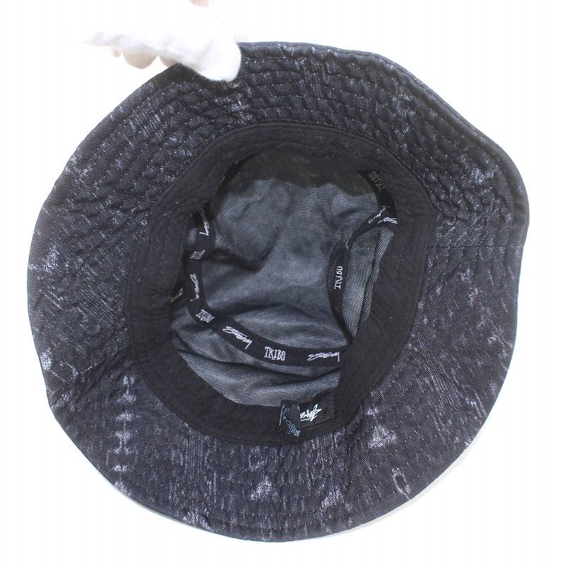 ステューシー STUSSY バケットハット 帽子 バケハ ロゴ 刺繍 総