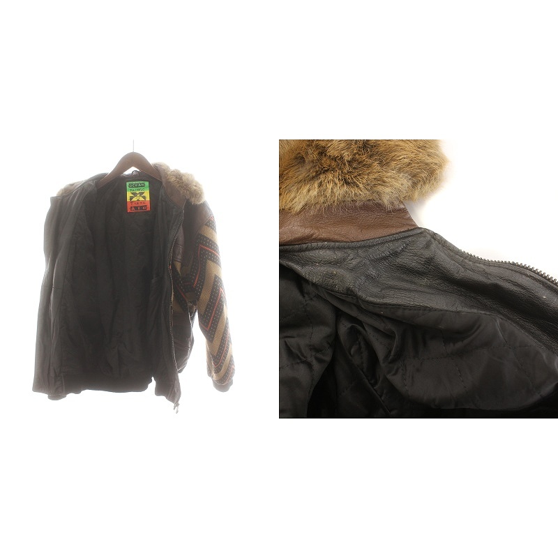オーシャンパシフィック90sヴィンテージ牛革ジャケット