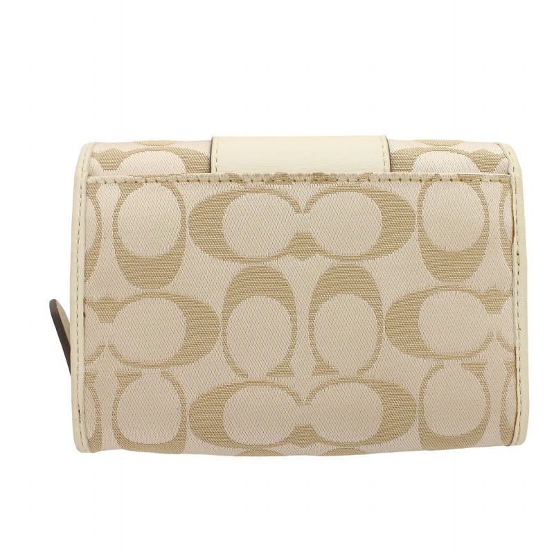 コーチ COACH 二つ折り財布 ウォレット シグネチャー ロゴ キャンバス  