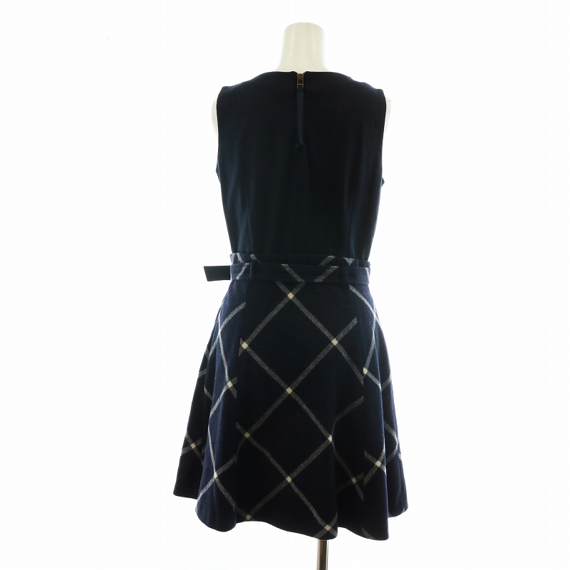 BURBERRY BLUE LABEL ノースリーブワンピース 38 BURBERRY BLUE