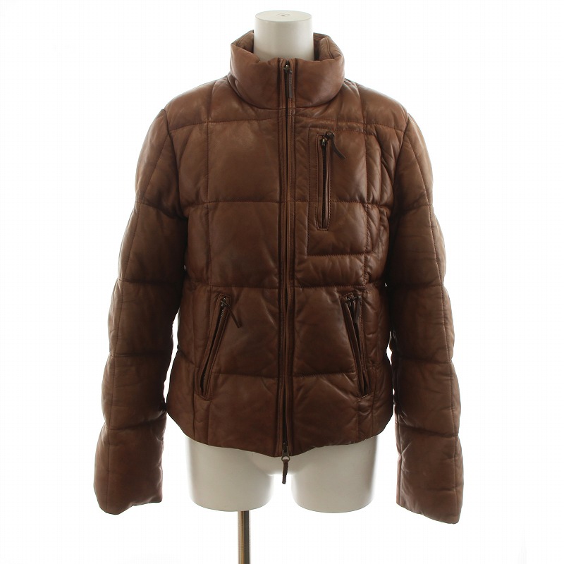 ラルフローレン RALPH LAUREN ダウンジャケット レザージャケット 羊革  