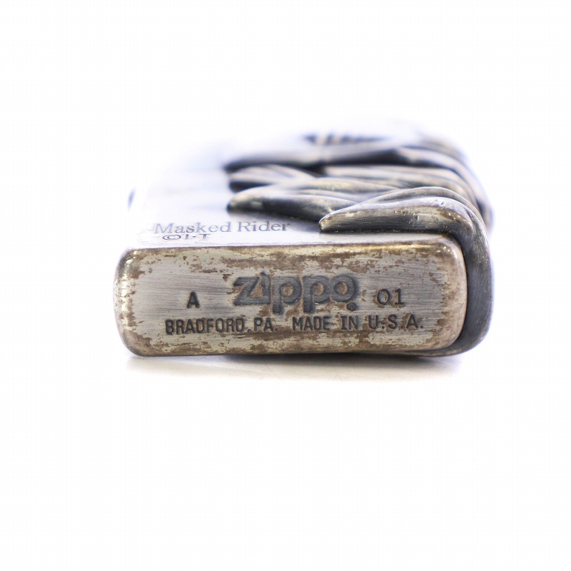 未使用品】ZIPPO 仮面ライダー フェイス ぶち クラッシュ ジッポー