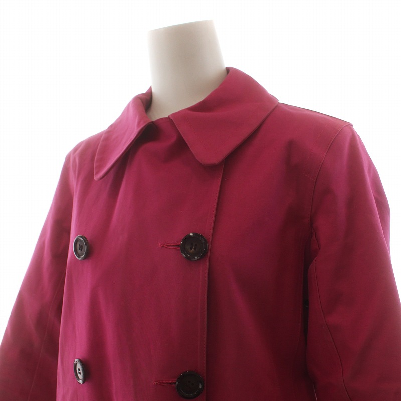 Louis Vuitton ゴム引き　ダブルコート　ピンク　34 未使用 ルイヴィトン LOUIS VUITTON マッキントッシュ MACKINTOSH トレンチ