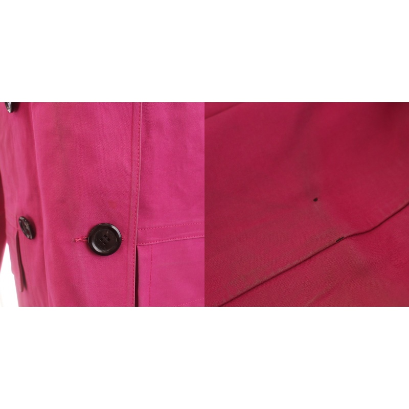 Louis Vuitton ゴム引き　ダブルコート　ピンク　34 未使用 ルイヴィトン LOUIS VUITTON マッキントッシュ MACKINTOSH トレンチ