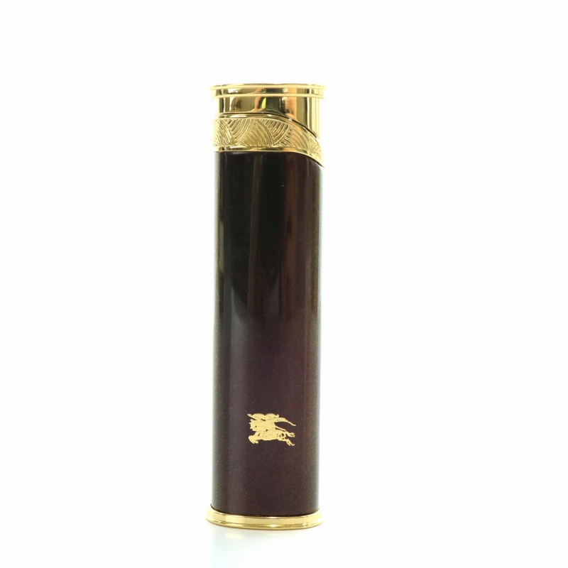 バーバリー BURBERRY NO.7000 ターボライター 喫煙具 内燃式 ロゴ 茶色 