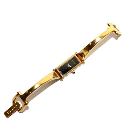 GUCCI スクエア　ゴールド　腕時計 美品 GUCCI スクエア ゴールド ローマン レディース腕時計 1145