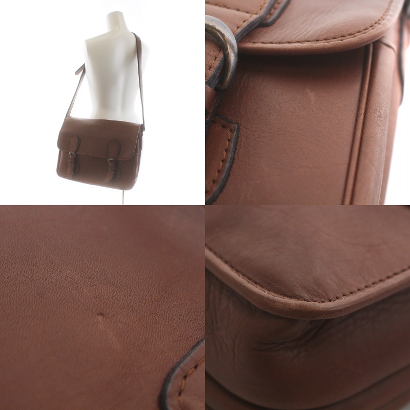 ポーター porter オールレザー ショルダーバッグ ベルトバッグ 茶 美品 ポーター porter オールレザー ショルダーバッグ ベルトバッグ