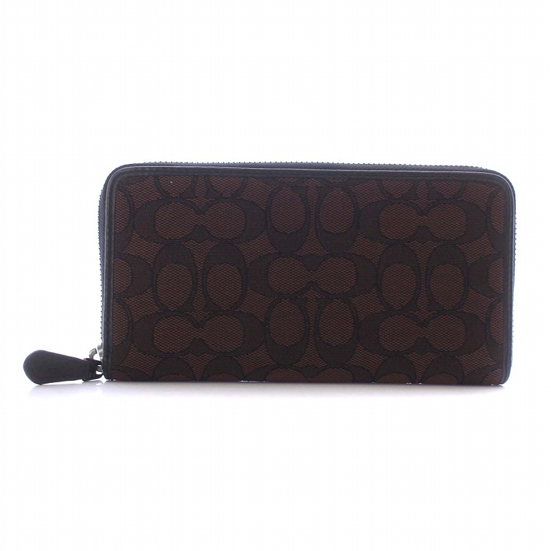 コーチ COACH マホガニーマルチ 長財布 ウォレット ラウンドファスナー 
