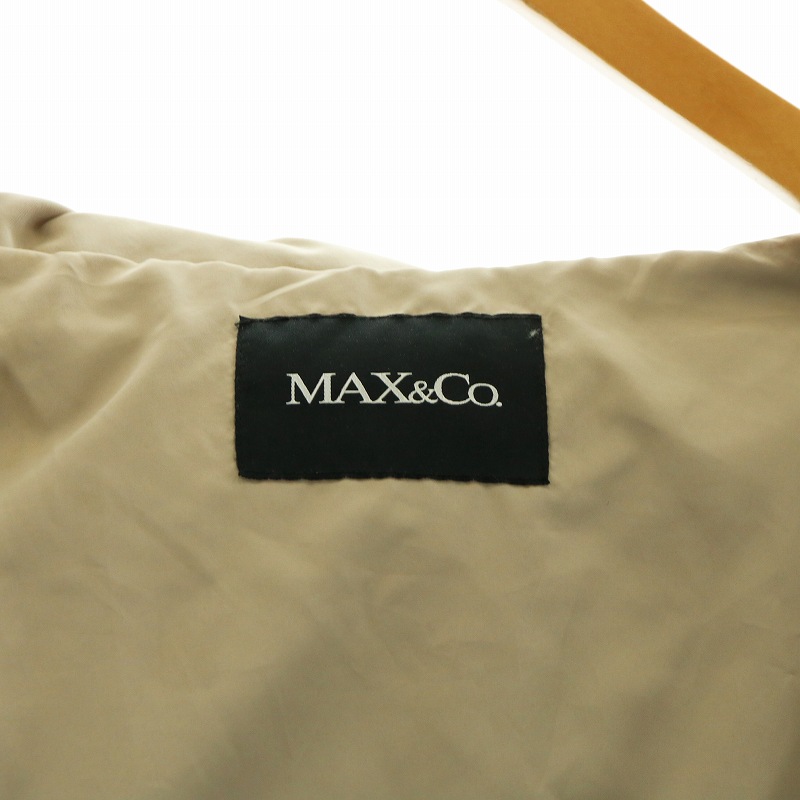 マックス&コー MAX&CO. ダウンコート 長袖 ロング リボン付き