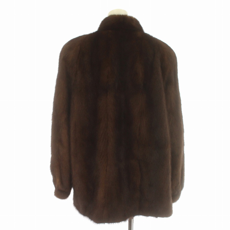 SAGA MINK ランチミンク 毛皮コート ブラウン Burnet SAGA MINK
