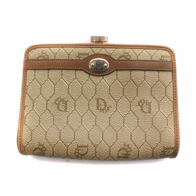 Dior クリスチャンディオール / ハニカムミニケース がま口 Christian Dior クリスチャン ディオール ハニカム 財布
