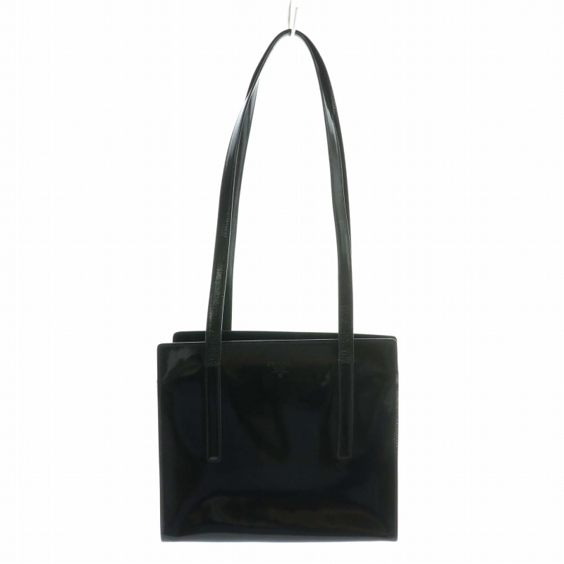 プラダ PRADA トートバッグ ハンド ワンショルダー エナメル オープン 