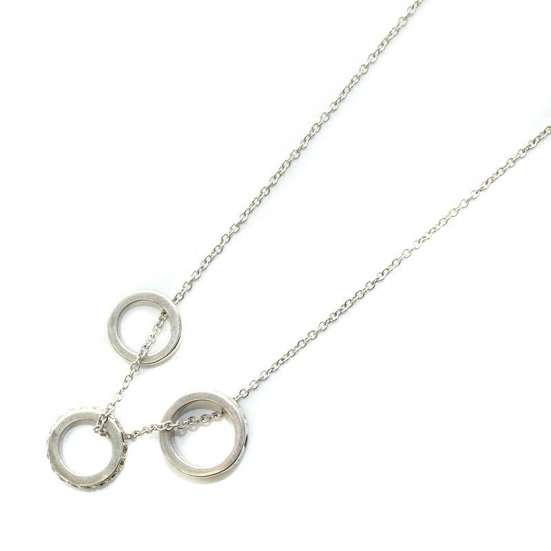 COACH コーチ ロンデルネックレス 3連 ラインストーン シルバー COACH コーチ ロンデルネックレス 3連 ラインストーン シルバー