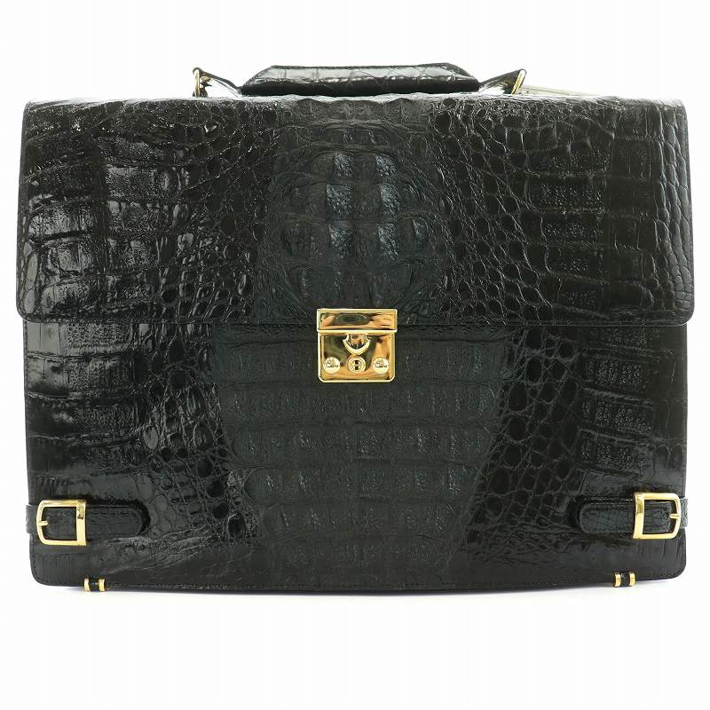 未使用品 YAYOI SANGYO ビジネスバッグ ショルダーバッグ クロコダイル 