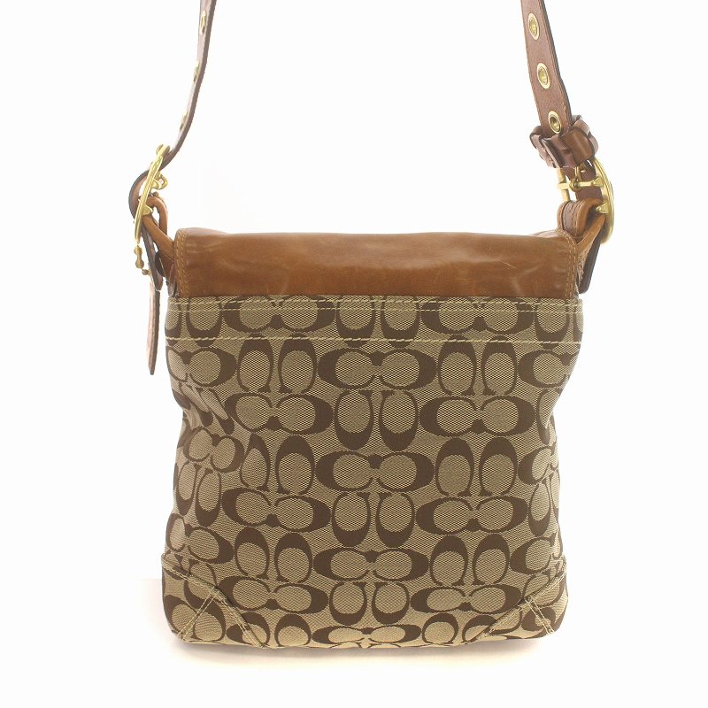 コーチ COACH ショルダーバッグ シグネチャー 斜め掛け バックル 
