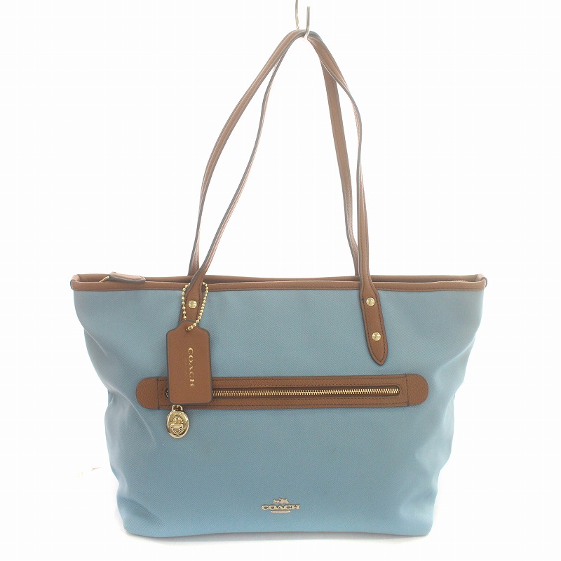 コーチ COACH ソーヤー トートバッグ ハンドバッグ レザー キャンバス 