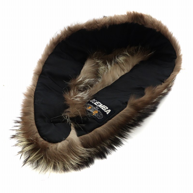 エンバ EMBA 毛皮ティペット ショール マフラー シルバーフォックス  