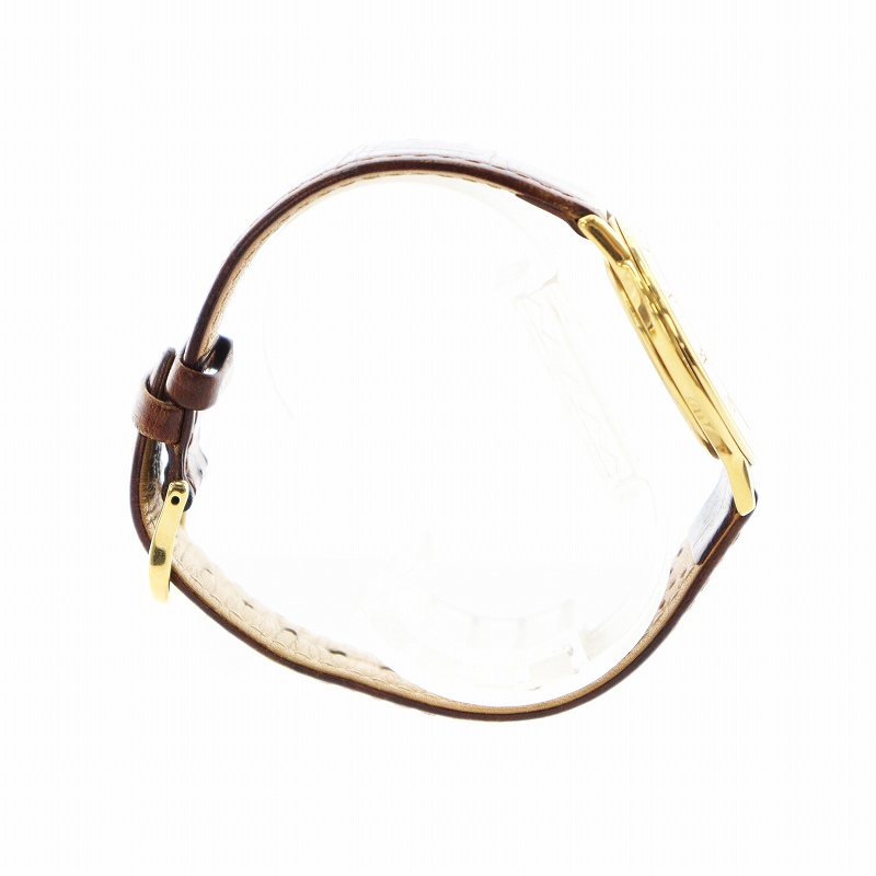 グッチ GUCCI ローマン 腕時計 ウォッチ クォーツ ラウンド レザー