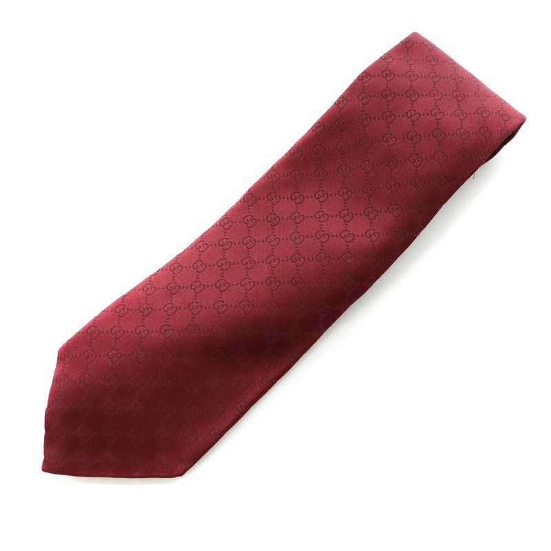 グッチ GUCCI ネクタイ レギュラータイ GG柄 Gロゴ 総柄 シェリー