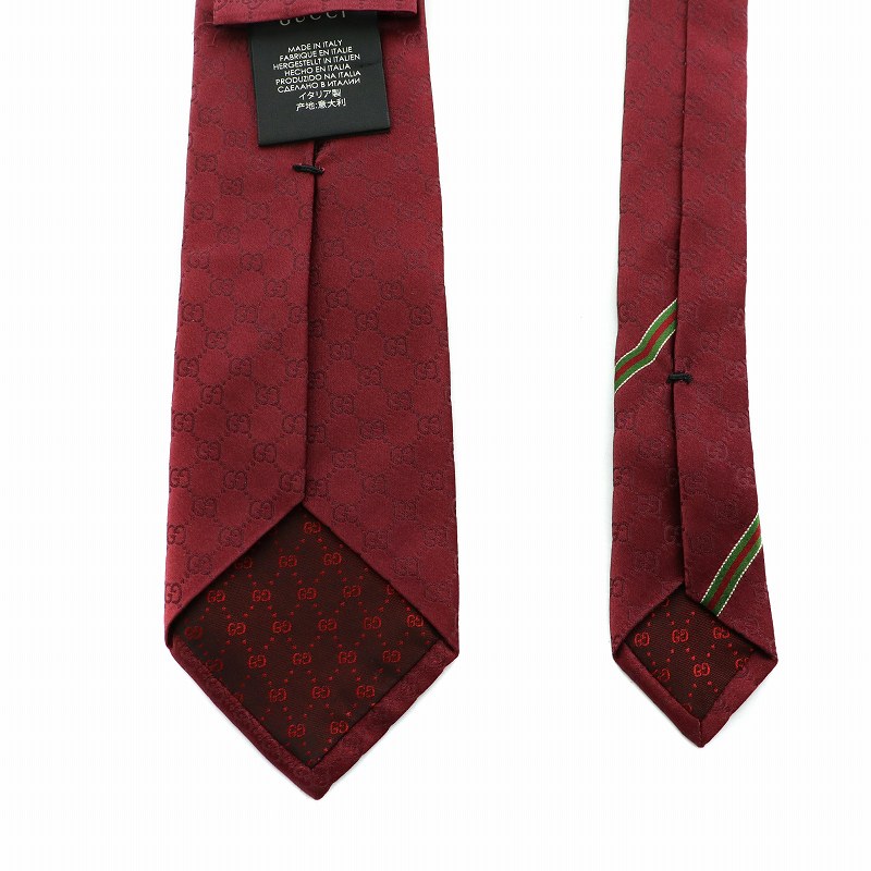 ✨良品✨GUCCI グッチ ネクタイ 高級シルク　GG柄 シェリーライン グッチ GUCCI ネクタイ レギュラータイ GG柄 Gロゴ 総柄