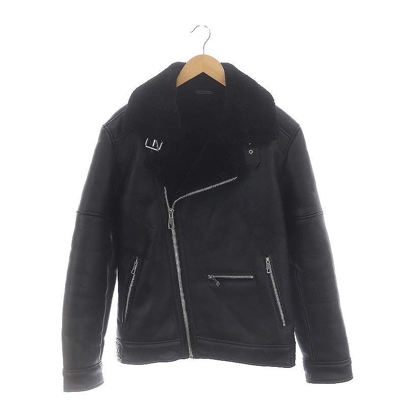 【期間限定値下げ】ZARA ダブルフェイスムートン　レザージャケット ZARA - ZARA ショート丈ダブルフェイスジャケットの通販 by 11月