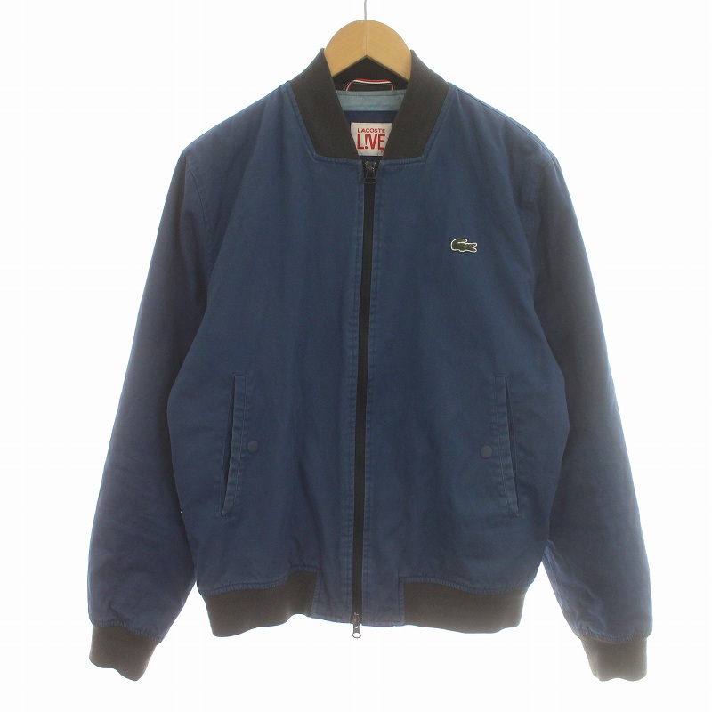 ラコステ ライブ Lacoste L!VE 中綿ジャケット ブルゾン ジップアップ 