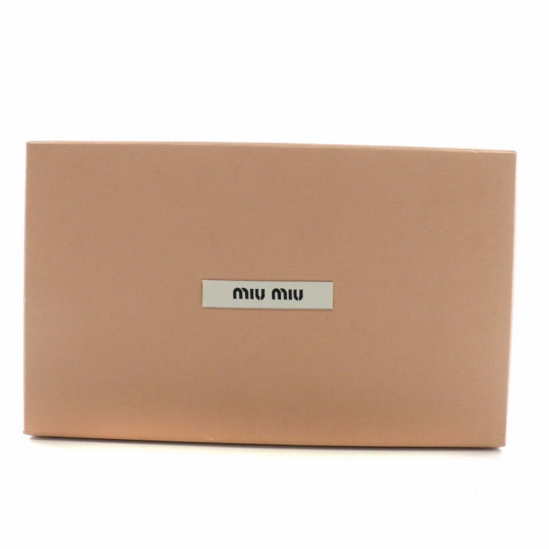ミュウミュウ miumiu 長財布 マテラッセレザー L字ファスナー