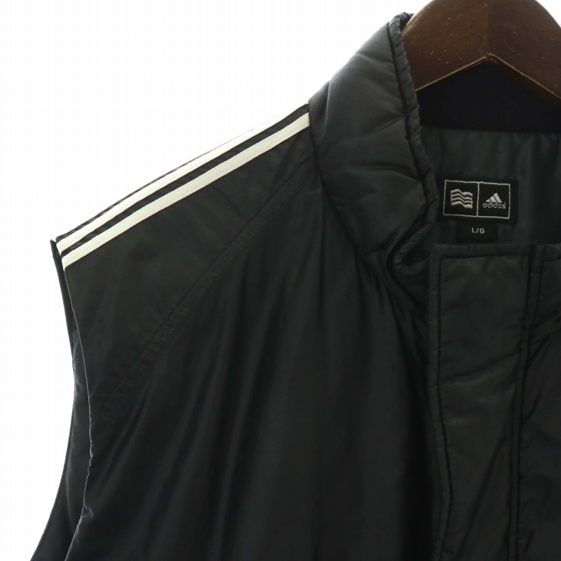 adidas GOLF アディダス 中綿ベスト 刺繍ロゴ アディダス adidas ゴルフ GOLF 中綿ベスト ハイネック ジップアップ