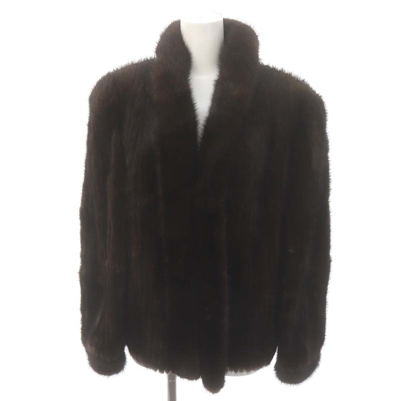 ミンク ファーコート 毛皮 13号 目立った傷や汚れなし】【J787