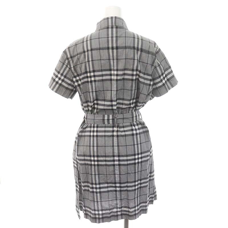 BURBERRY バーバリー ロンドン シャツワンピース ひざ丈 半袖 チェック 