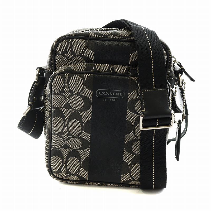 コーチ COACH F70589 ショルダーバック ヘリテージ ストライプ 
