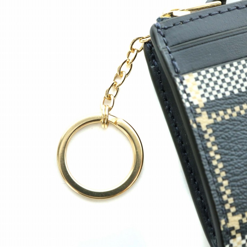 コーチ COACH 小銭入れ コインケース パスケース PVC チェック柄