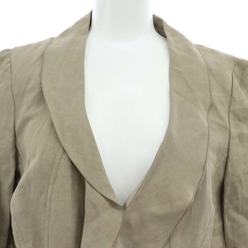 ARMANI COLLEZIONI フリルジャケット 42 アルマーニ コレツィオーニ ARMANI COLLEZIONI ショールカラー