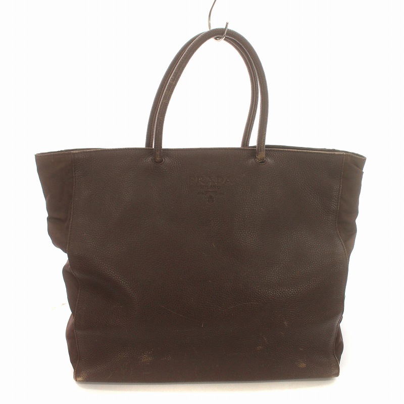 プラダ PRADA ヴィンテージ ハンドバッグ トートバッグ レザー ロゴ 